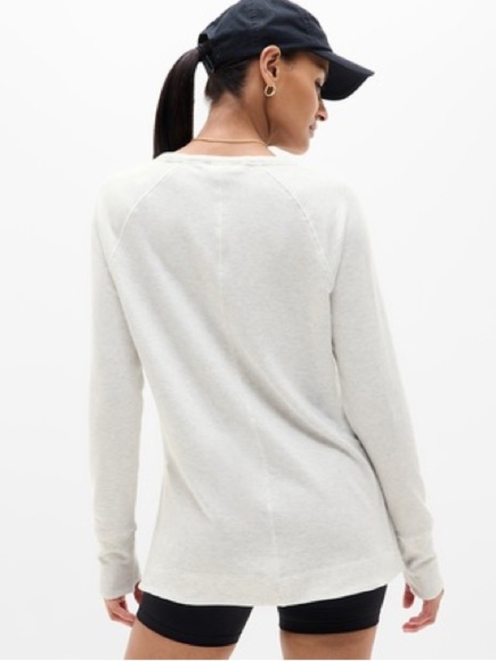 Athleta Coaster Luxe Recover CYA Sweatshirt Oversized Sweater 2X Cream - Picture 2 of 11
